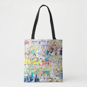 Graffiti-Straßenwand. Grunge-Wandkunst,Straße,Hint Tasche