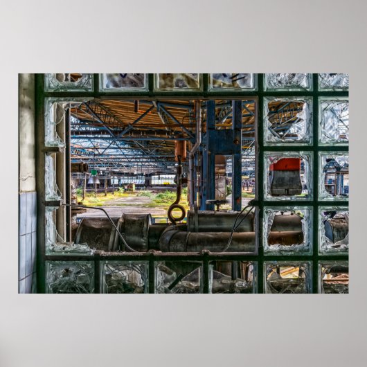 Graffiti Street Art Abandoned Factory Poster (Vorne)