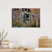 Graffiti Street Art Abandoned Gebäude Poster (Küche)