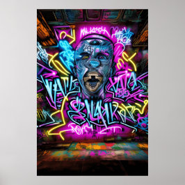 Graffiti Street Art: Action & Residence mit Coo Poster