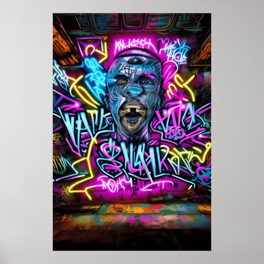 Graffiti Street Art: Action & Residence mit Coo Poster (Vorne)