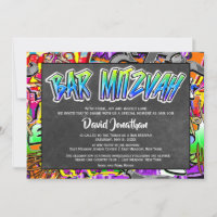 Graffiti Street Art Bar Mitzvah Custom
