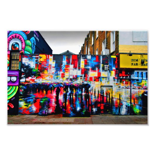 Graffiti Street Art Camden Town London Fotodruck (Vorne)
