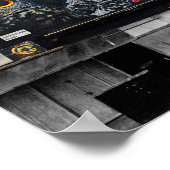 Graffiti Street Art Camden Town London Poster (Ecke)