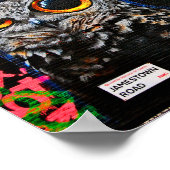 Graffiti Street Art Camden Town London Poster (Ecke)