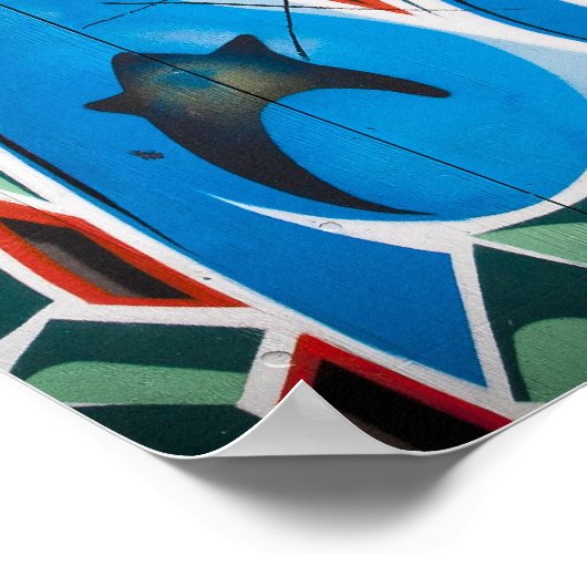 Graffiti (Street Art) Collage Poster (Ecke)