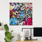 Graffiti (Street Art) Collage Poster (Heimbüro)