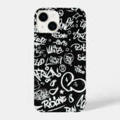 Graffiti Street Art iPhone 14 Slim Fit Case, Gloss iPhone Hülle (Rückseite)