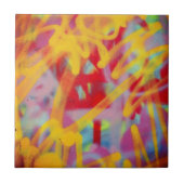 Graffiti Street Art Keramik Fliese (Vorderseite)