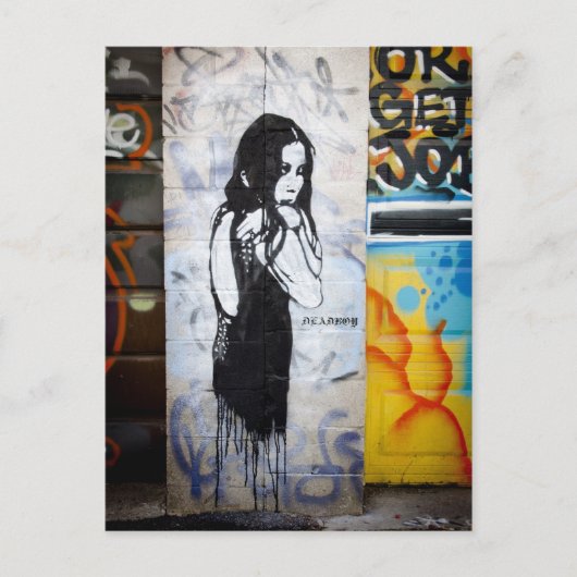 Graffiti / Street Art Postkarte (Vorderseite)