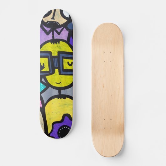 Graffiti Street Art Skateboard (Vorderseite)