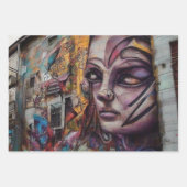 Graffiti Street Art Urban City Abandted Gebäude Geschenkpapier Set (Vorderseite 2)