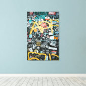 Graffiti Street Pattern Leinwanddruck (Insitu (Holzboden))