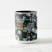 Graffiti Street Pattern Tasse (Zentrum)