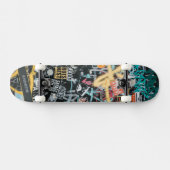 Graffiti Street Skateboard mit Namen (Horizontal)
