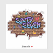 Graffiti Style 67 Aufkleber (Blatt)