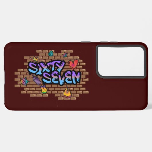 Graffiti Style 67 Samsung Galaxy Hülle (Rückseite (Horizontal))