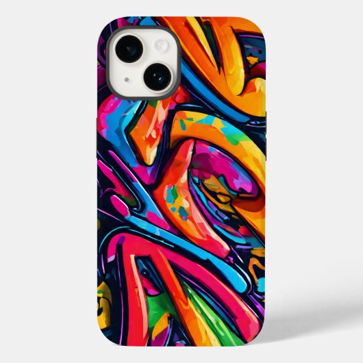 Graffiti Style Abstrakt Art Case-Mate iPhone Hülle (Rückseite)