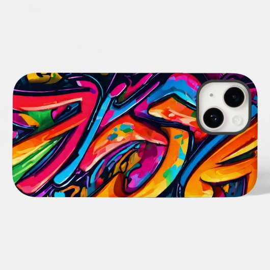 Graffiti Style Abstrakt Art Case-Mate iPhone Hülle (Rückseite (Horizontal))