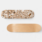 Graffiti Style Abstrakt getoastete Marshmallow-Far Skateboard (Horizontal)