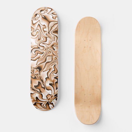 Graffiti Style Abstrakt getoastete Marshmallow-Far Skateboard (Vorderseite)