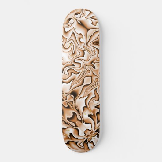 Graffiti Style Abstrakt getoastete Marshmallow-Far Skateboard (Vorderseite)