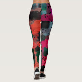 Graffiti Style Abstrakte Kunst Leggings (Rückseite)