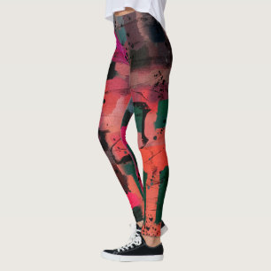 Graffiti Style Abstrakte Kunst Leggings