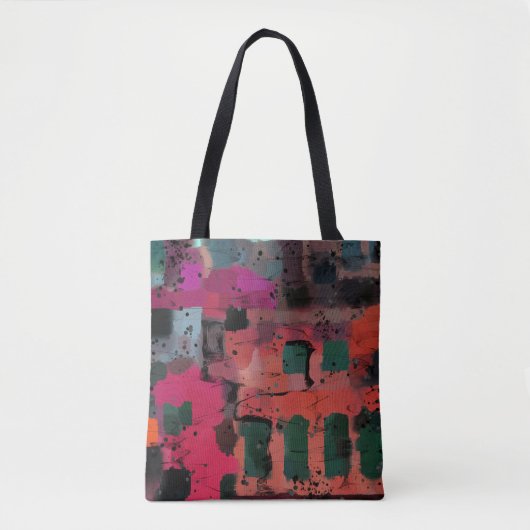 Graffiti Style Abstrakte Kunst Tasche (Vorderseite)