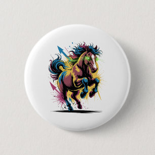 Graffiti Style Art Reiten Button