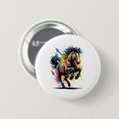 Graffiti Style Art Reiten Button (Vorne & Hinten)