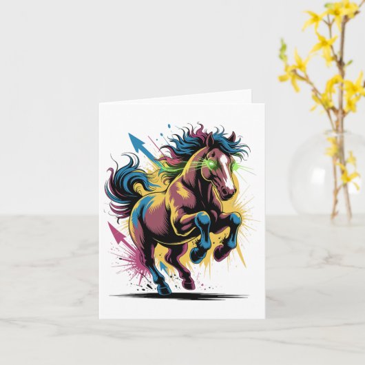 Graffiti Style Art Reiten Karte (Gelbe Blume)