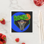 Graffiti Style Basketball und Hoop Serviette (Beispiel)