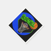 Graffiti Style Basketball und Hoop Serviette (Ecke)