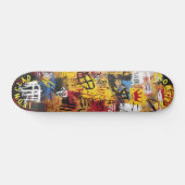 Graffiti Style Bold Abstract Design & Urban Vibe Skateboard (Horizontal)