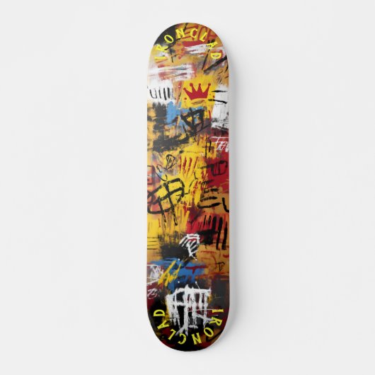 Graffiti Style Bold Abstract Design & Urban Vibe Skateboard (Vorne)