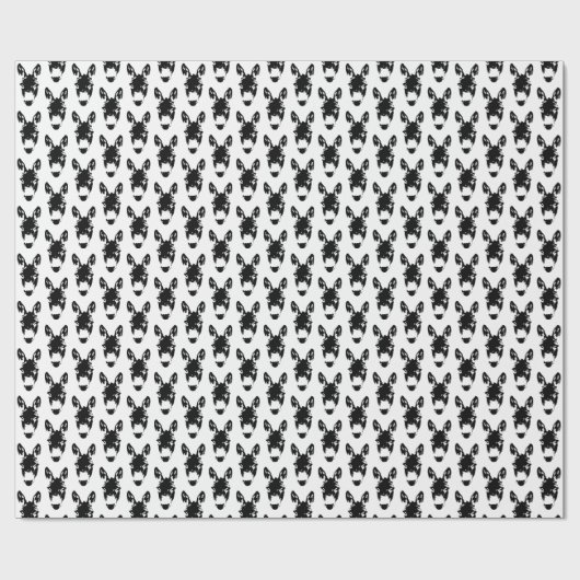 Graffiti Style Donkey oder Mule Street Art Zeichne Geschenkpapier (Flach)