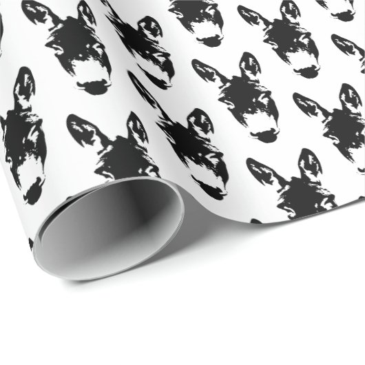 Graffiti Style Donkey oder Mule Street Art Zeichne Geschenkpapier (Rolleneckpunkt)