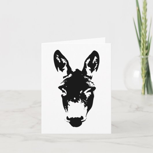 Graffiti Style Donkey oder Mule Street Art Zeichne Karte (Vorderseite)