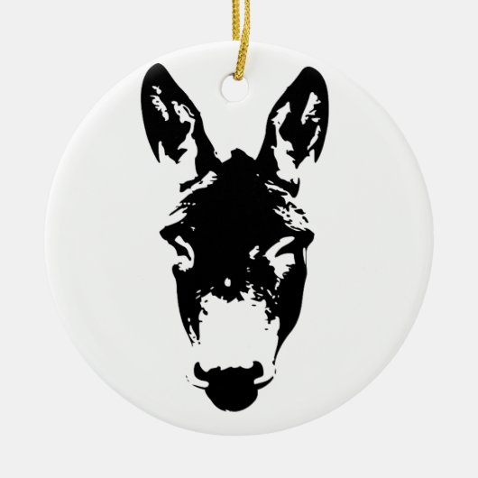 Graffiti Style Donkey oder Mule Street Art Zeichne Keramik Ornament (Vorne)