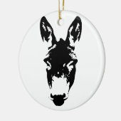 Graffiti Style Donkey oder Mule Street Art Zeichne Keramik Ornament (Links)