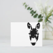 Graffiti Style Donkey oder Mule Street Art Zeichne Postkarte (Stehend Vorderseite)