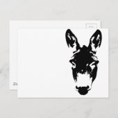 Graffiti Style Donkey oder Mule Street Art Zeichne Postkarte (Vorne/Hinten)