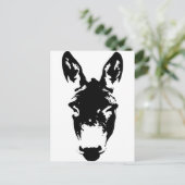 Graffiti Style Donkey oder Mule Street Art Zeichne Postkarte (Stehend Vorderseite)
