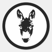 Graffiti Style Donkey oder Mule Street Art Zeichne Runder Aufkleber (Vorderseite)