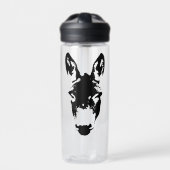 Graffiti Style Donkey oder Mule Street Art Zeichne Trinkflasche (Vorderseite)