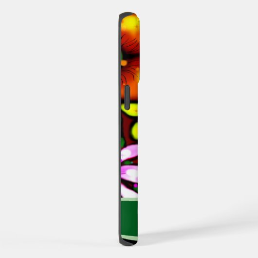 Graffiti Style Flowers & Ladybug Personalized iPhone Hülle (Rechte Seite)