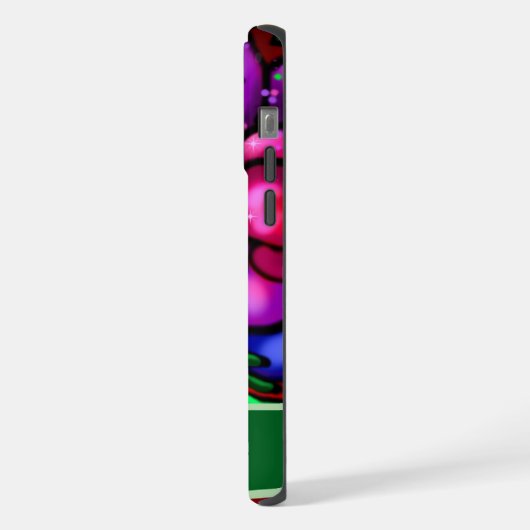 Graffiti Style Flowers & Ladybug Personalized iPhone Hülle (Linke Seite)