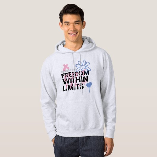 Graffiti style Freedom Within Limits Hoodie (Vorne ganz)