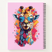 Graffiti Style Giraffe Portrait-58567 Notizblock (Rückseite)